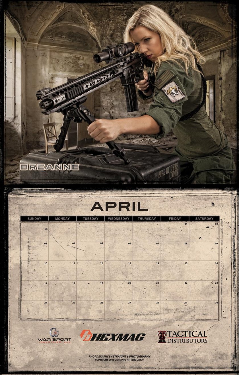 Tactical girls calendar
