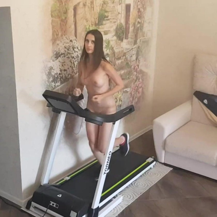On a treadmill