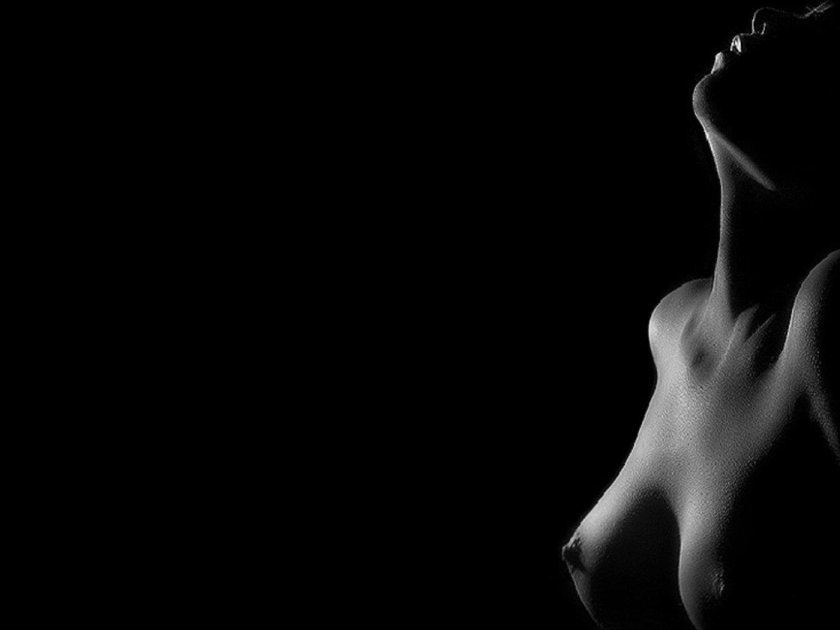 Beautiful black white nude