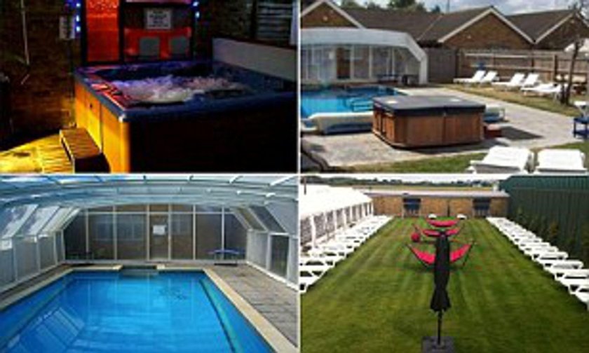 Covered pool in the country