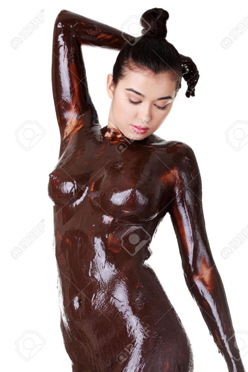 Girl in chocolate