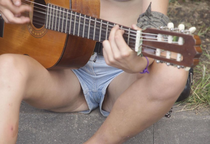 On the guitar for beginners