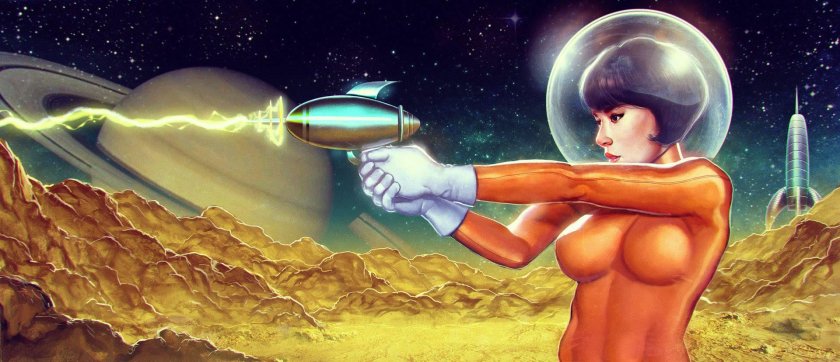 Naked on a spaceship