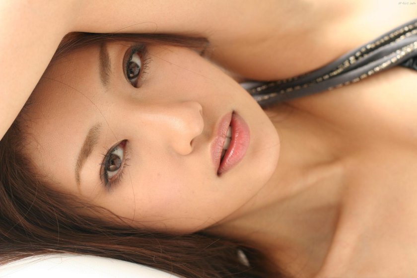 The girl is beautiful