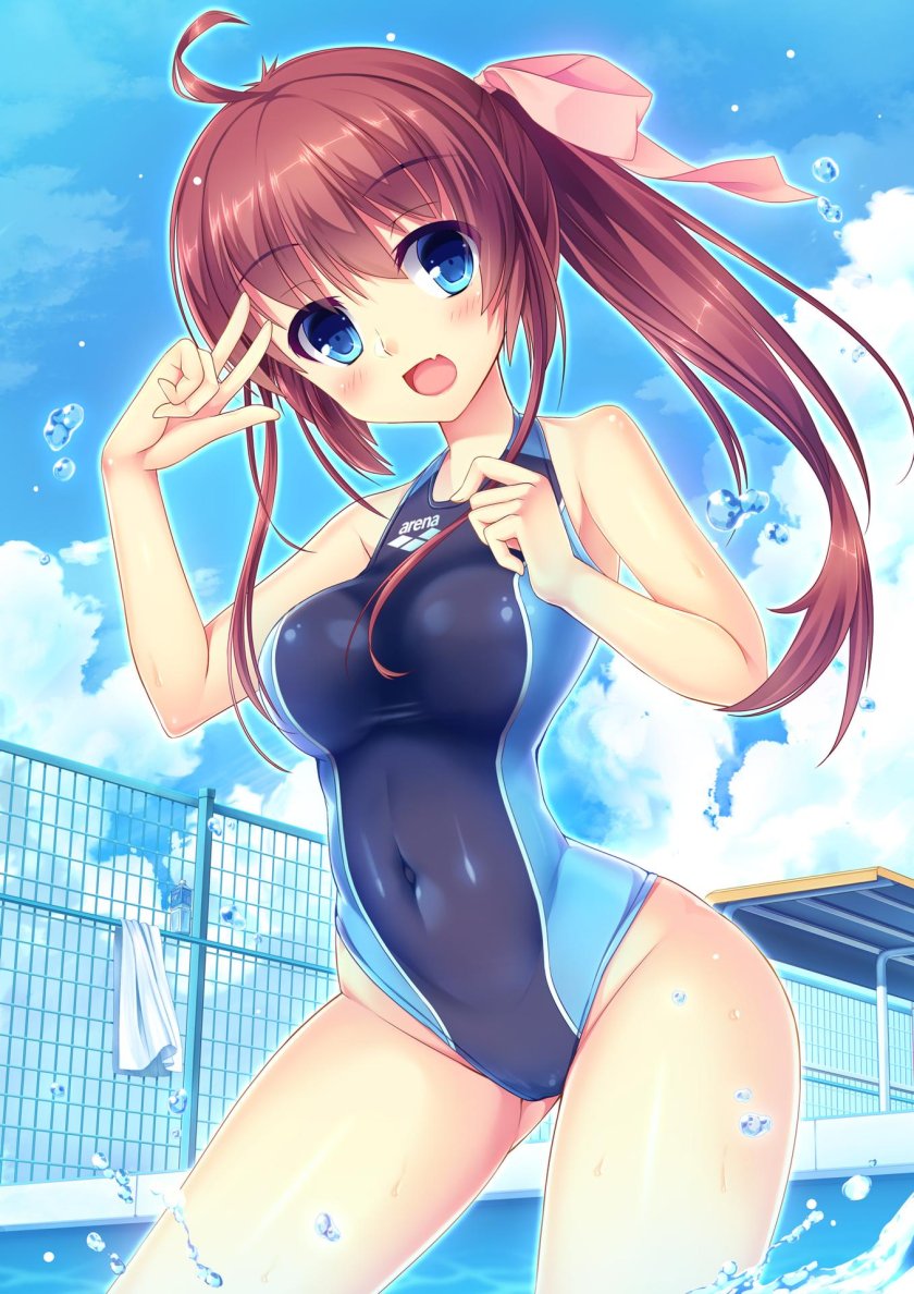 Anime chan in swimsuits