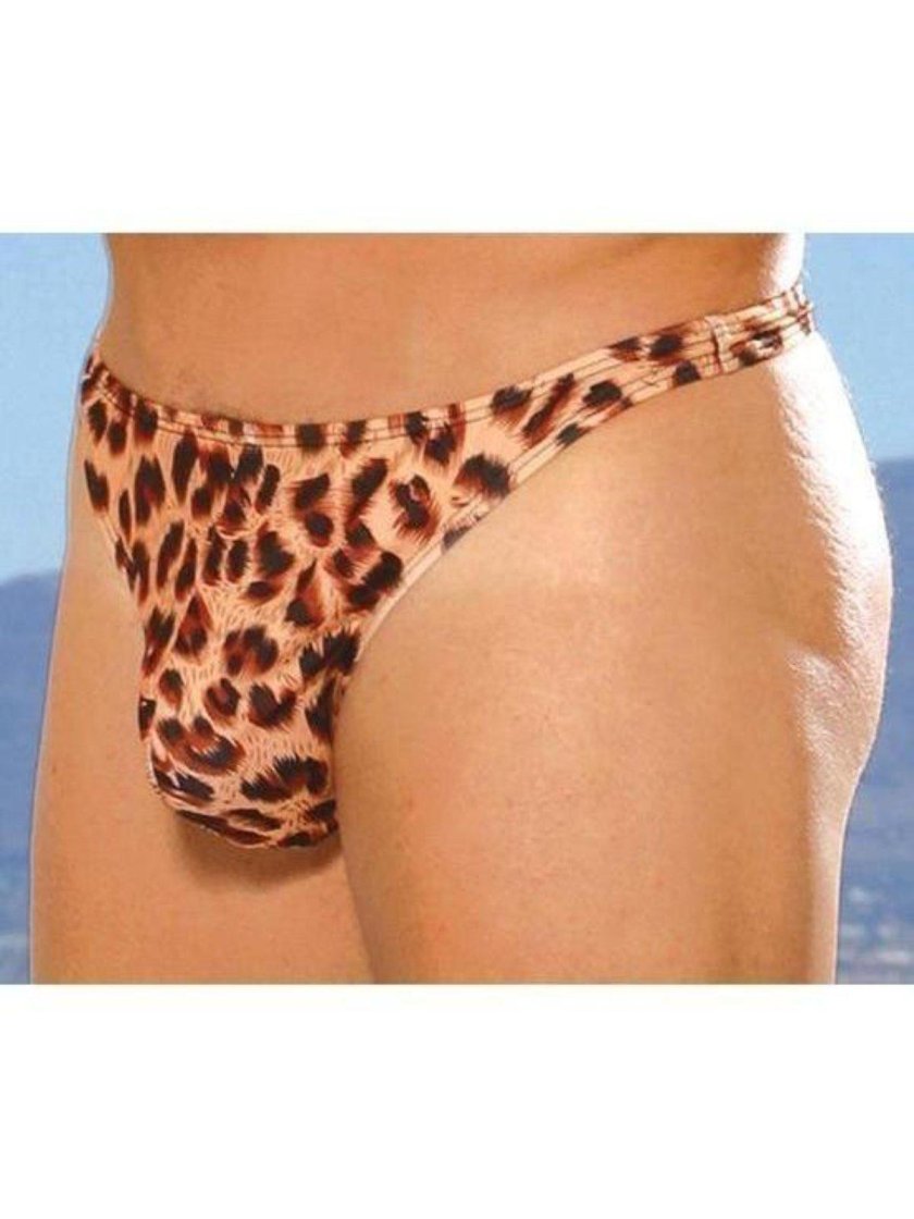 Leopard thongs