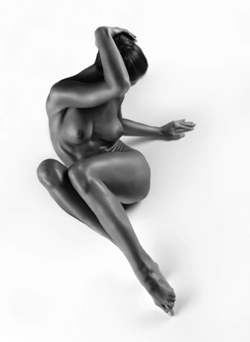 Beautiful black white nude