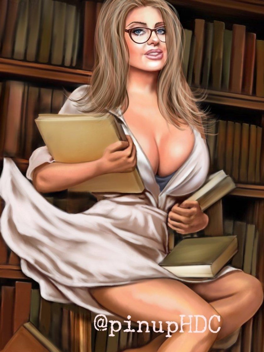 Beautiful librarian
