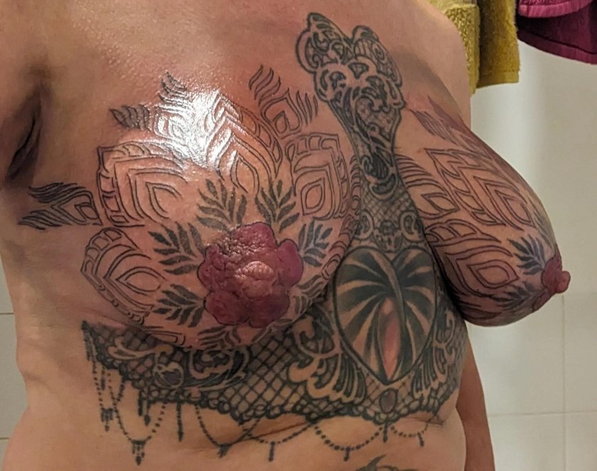 Tattoo under the chest