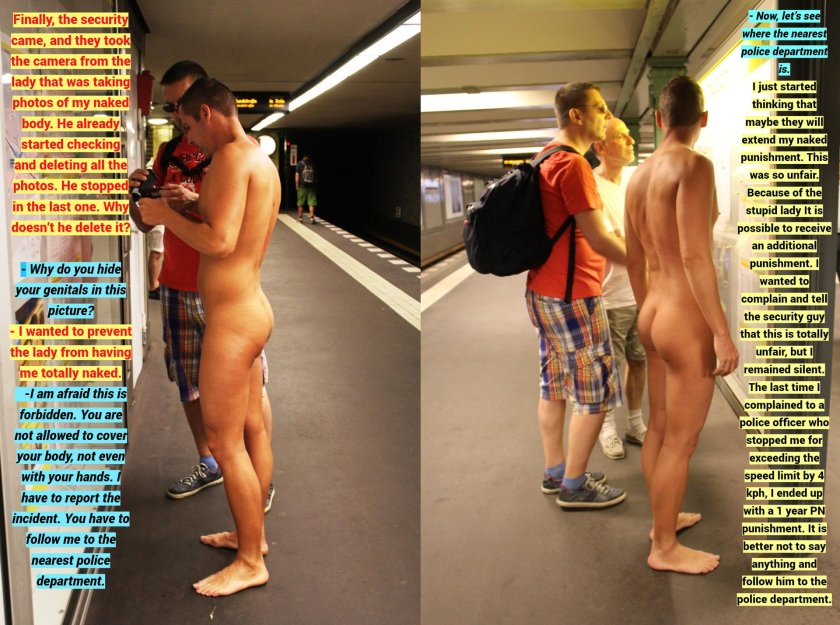 In the metro without pants