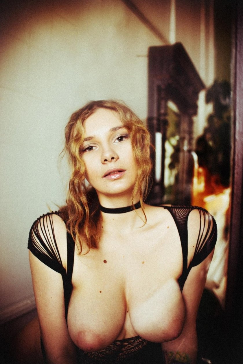 In the style of nude