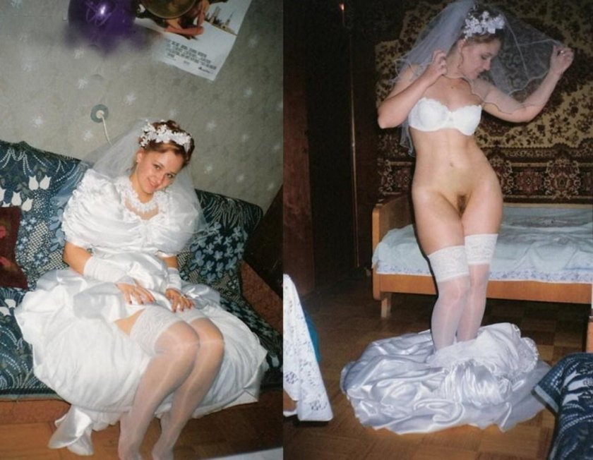Naked brides after the wedding