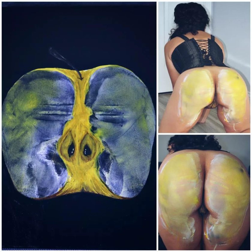 Apple painting