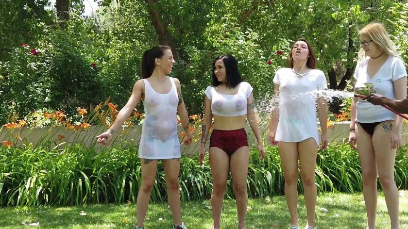 The girl is beautiful