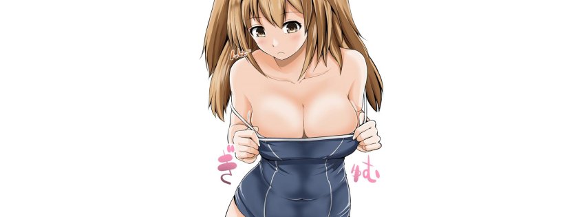 Anime with big boobs in a swimsuit