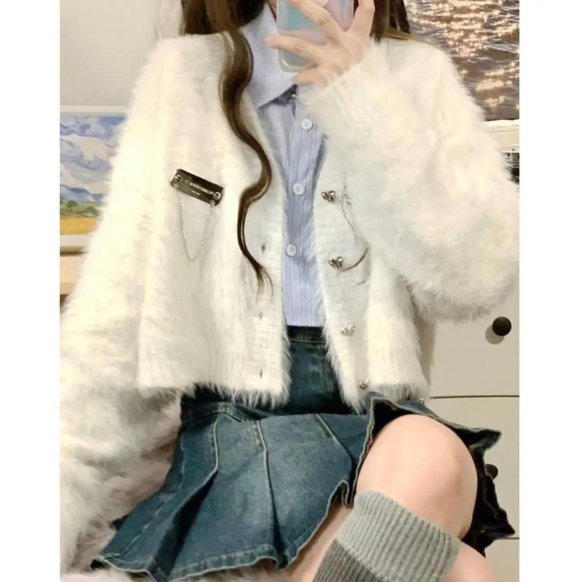 Sweater Cardigan Knitted