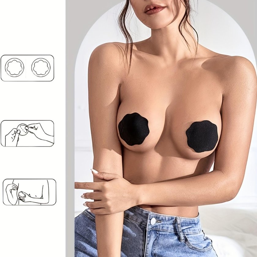 Silicone bra invisible fur