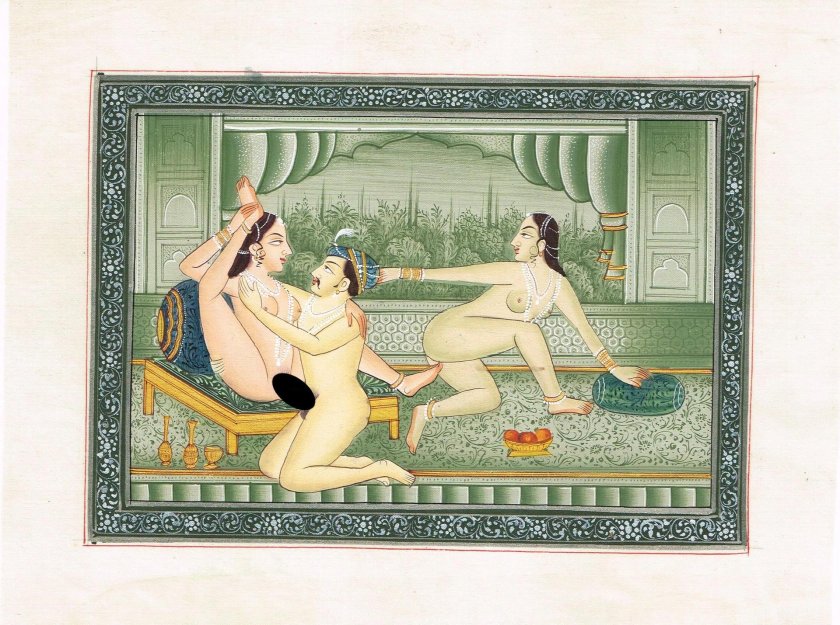 Indian painting Kama Sutra