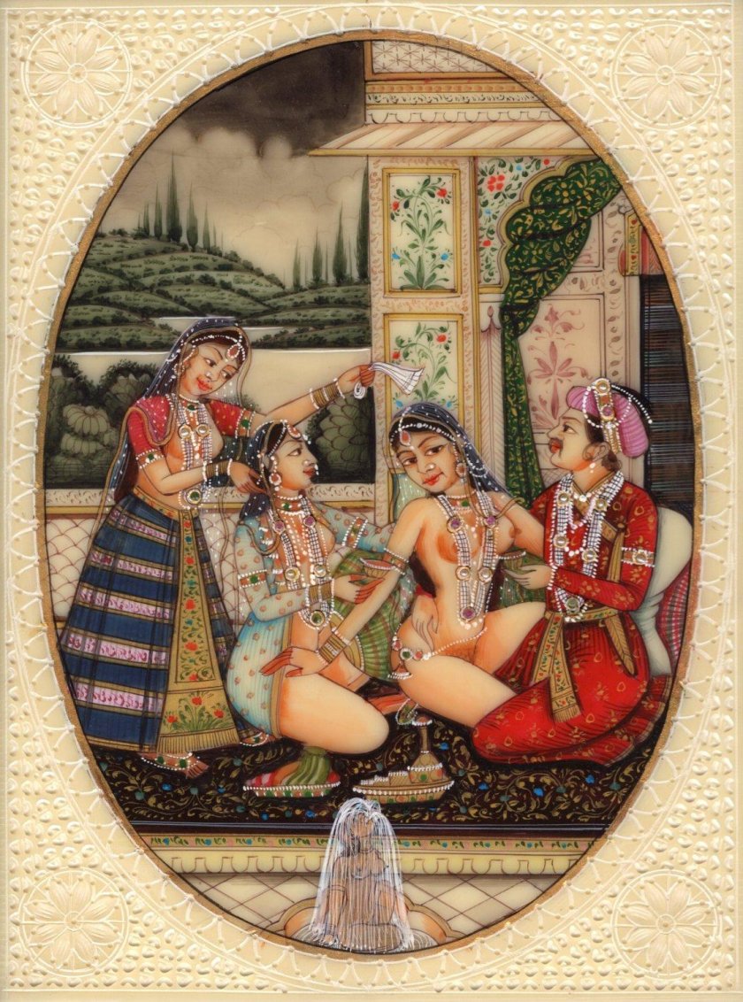Indian miniature Mogolsk painting