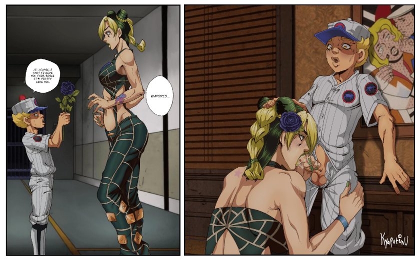 Jojo Jolin Kujo Hentai and Jotaro