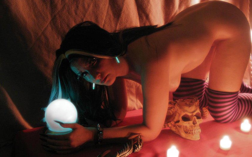 Gadalka with a crystal ball