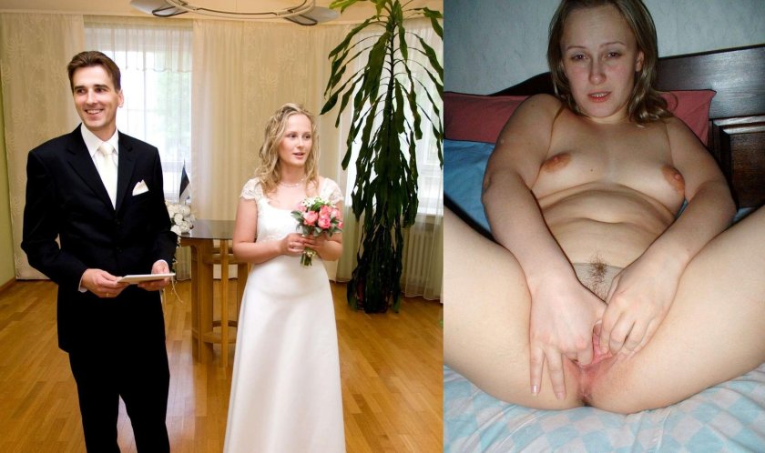 Naked brides in clothes and without