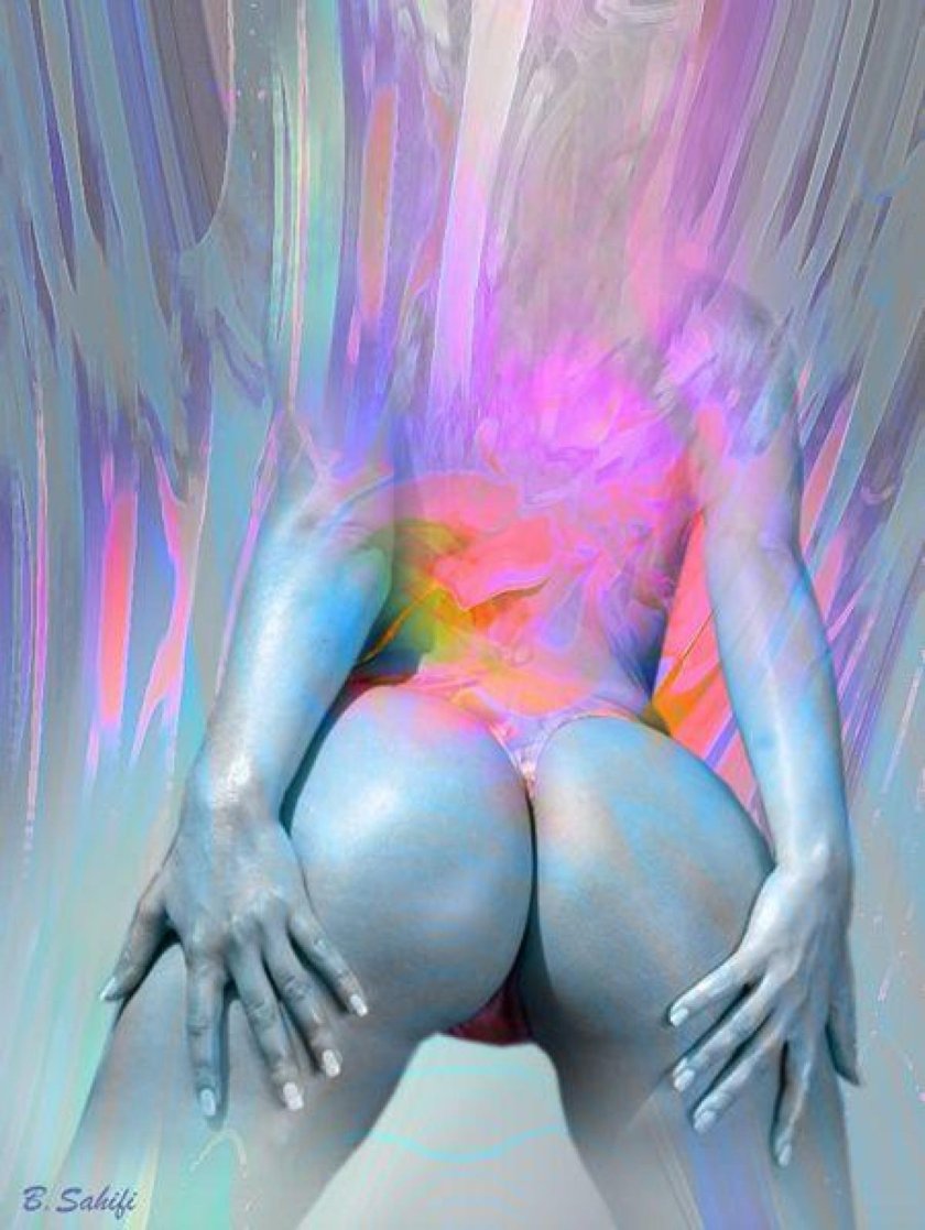 Naked girls in paint