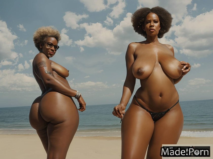 Naked models of black women