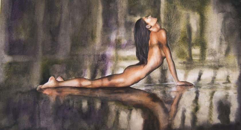 Painting in the style of nude