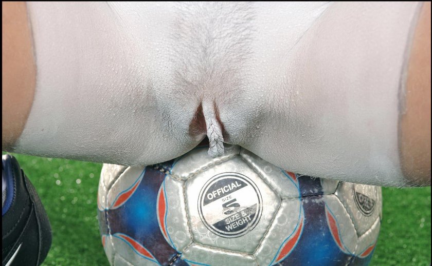 Erotic body art football