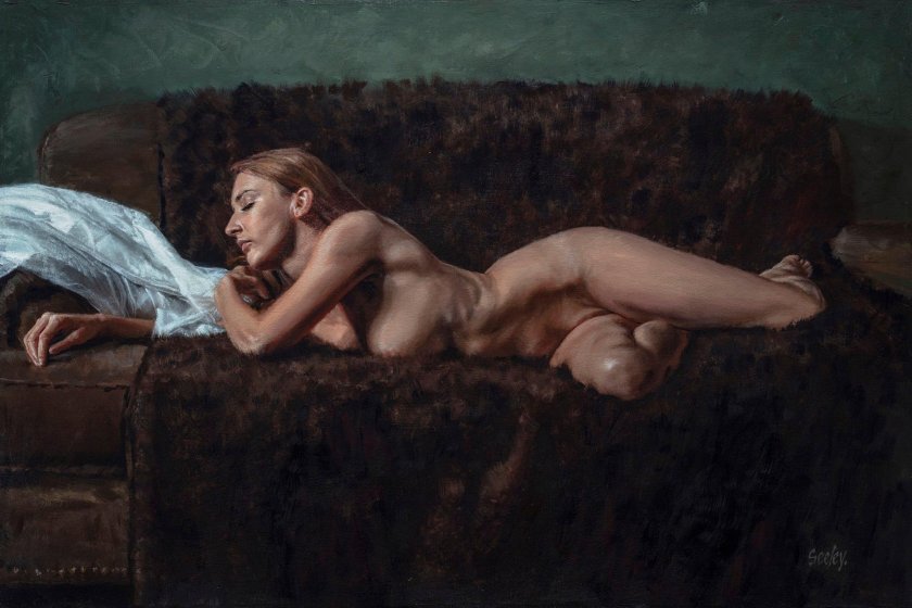 Modern painting nude