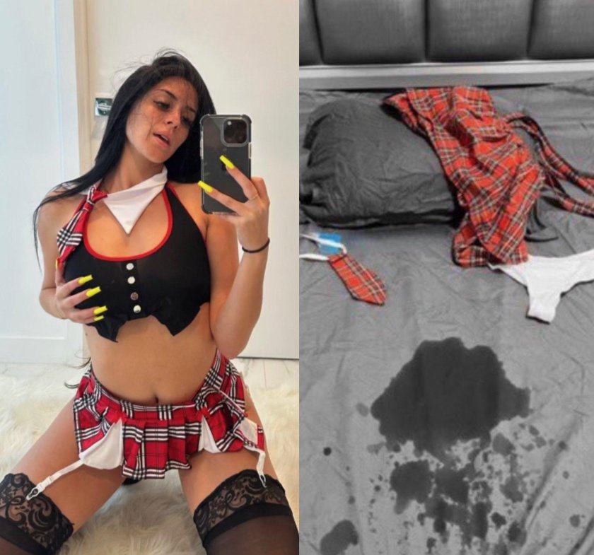 Sexual costume of a schoolgirl