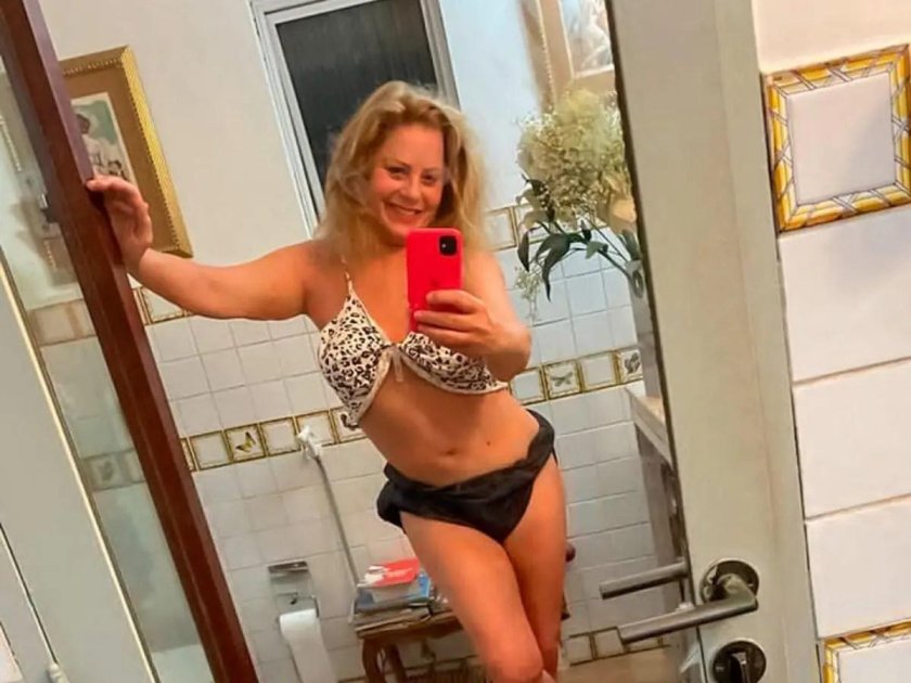 Larisa Valley in a swimsuit