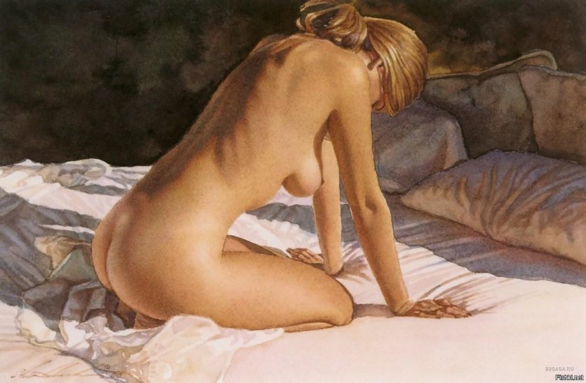 Erotic watercolors of Steve Hanks