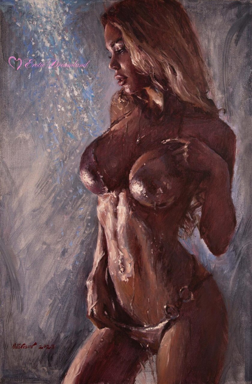 Erotic paintings by oil