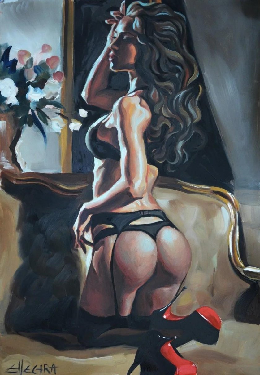 Erotic oil paintings