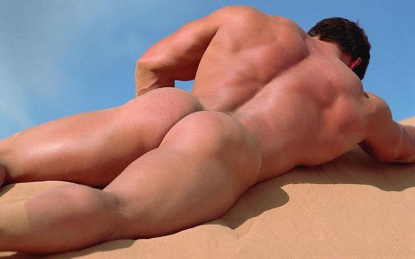 Naked male ass