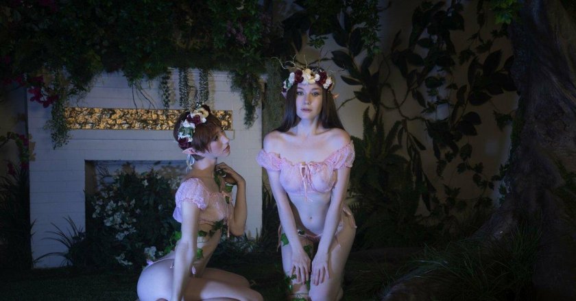 Models in the style of nude