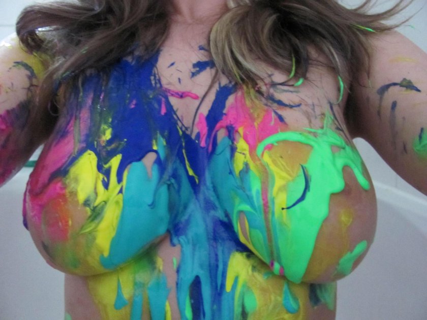 Tits in paint