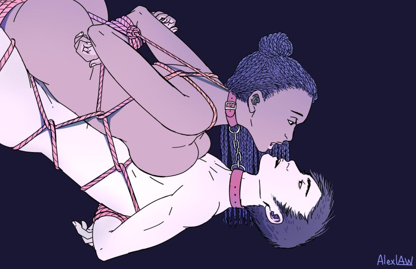 Shibari binding crotch