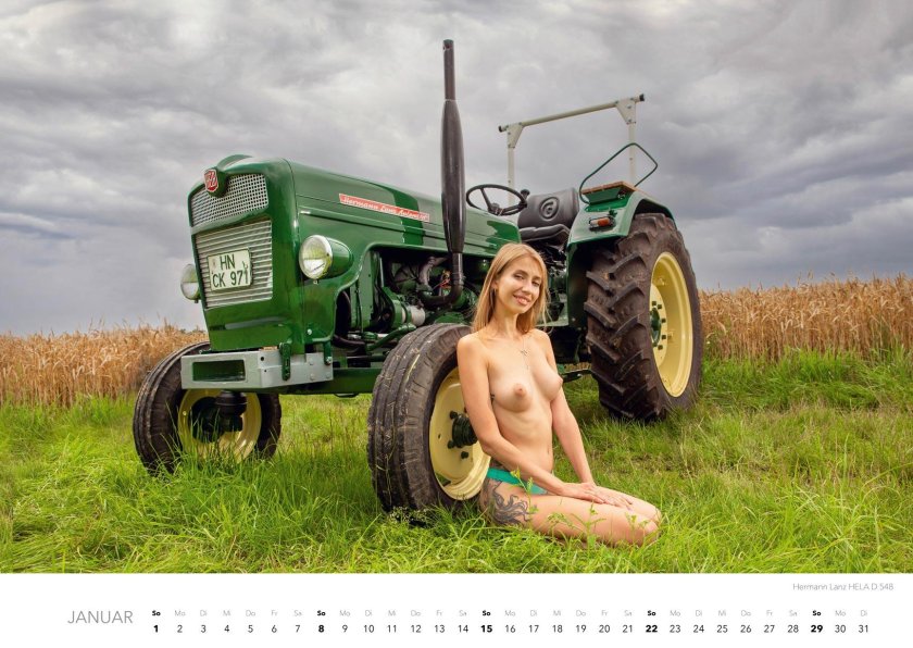 Girl on the tractor