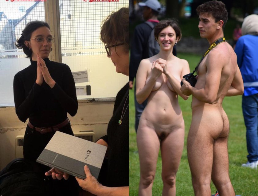 Naked men dressed women