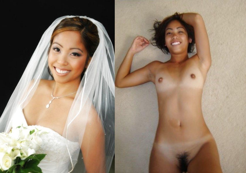 Naked brides in clothes and without