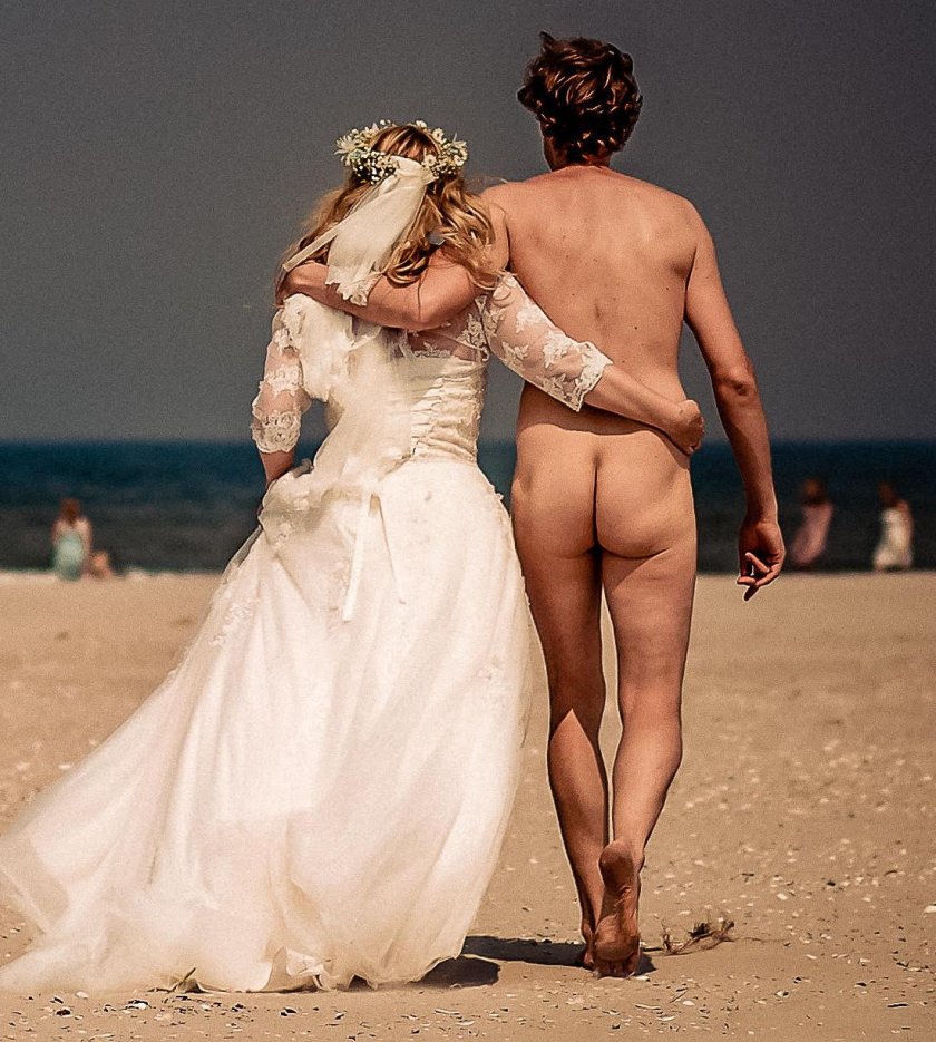 Naked women at a wedding