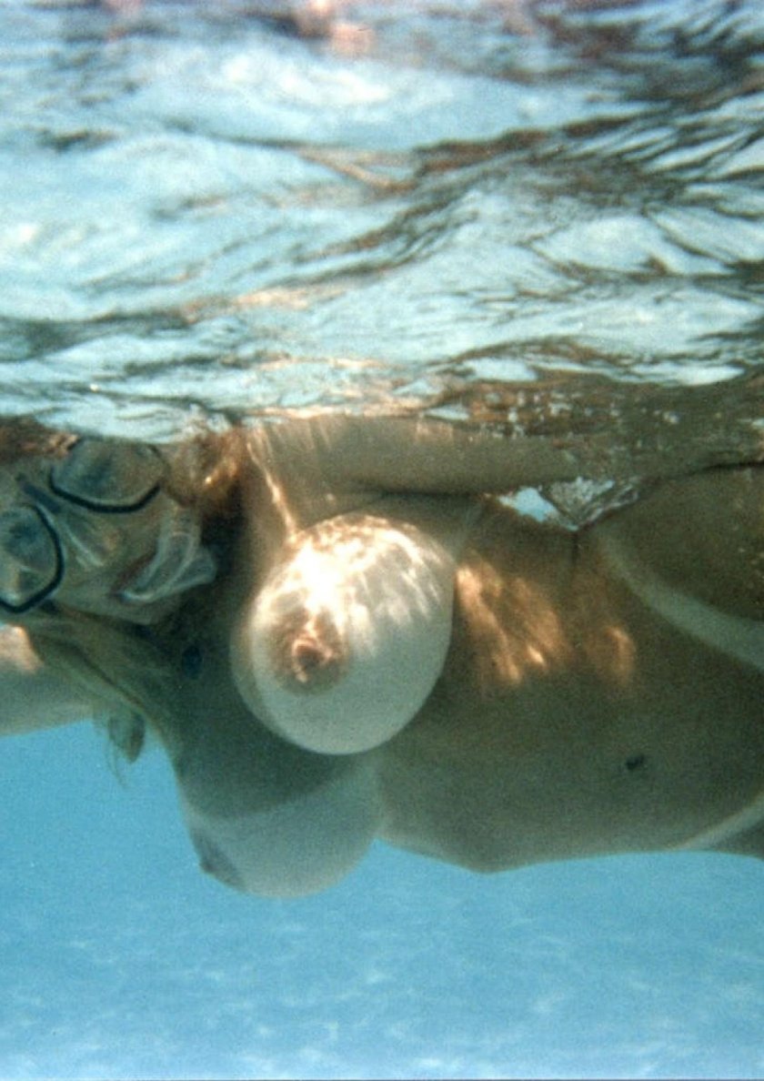 Big boobs in water