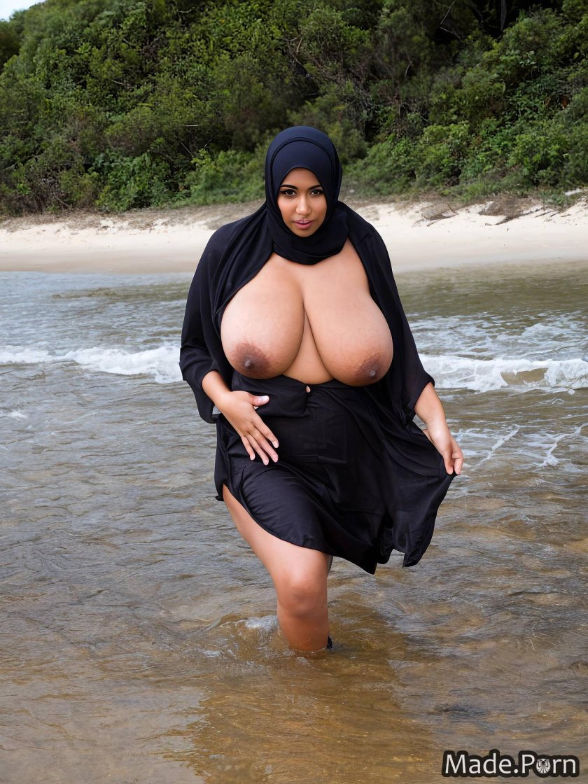 Big boobs hijab milf