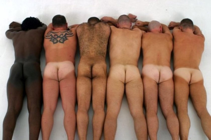 Beautiful naked male butt