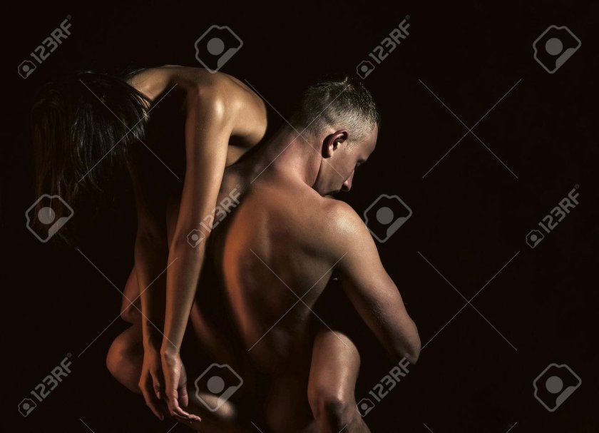 Nude man and woman