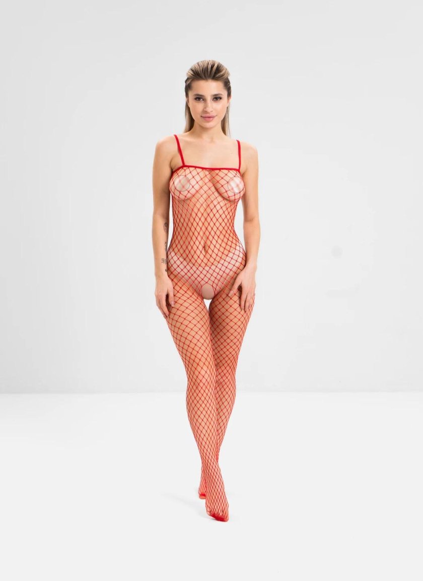 Erotic overalls in a net