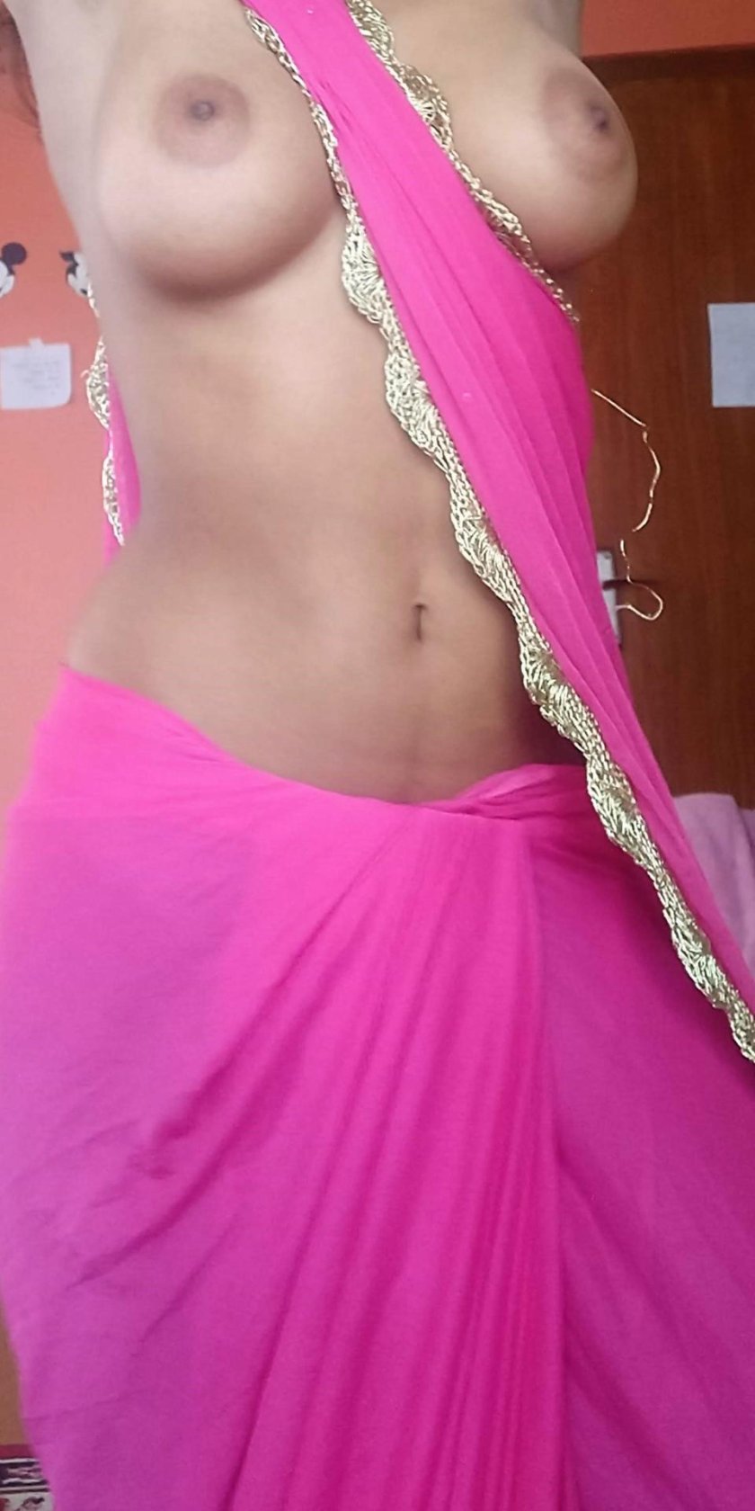 Indian nude in saree